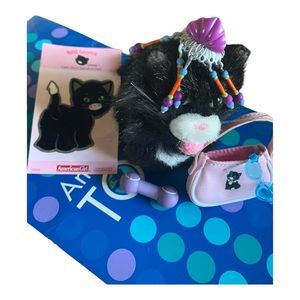 American Girl Today Doll Licorice Cat w Diamond Collar & And Accessories Retired